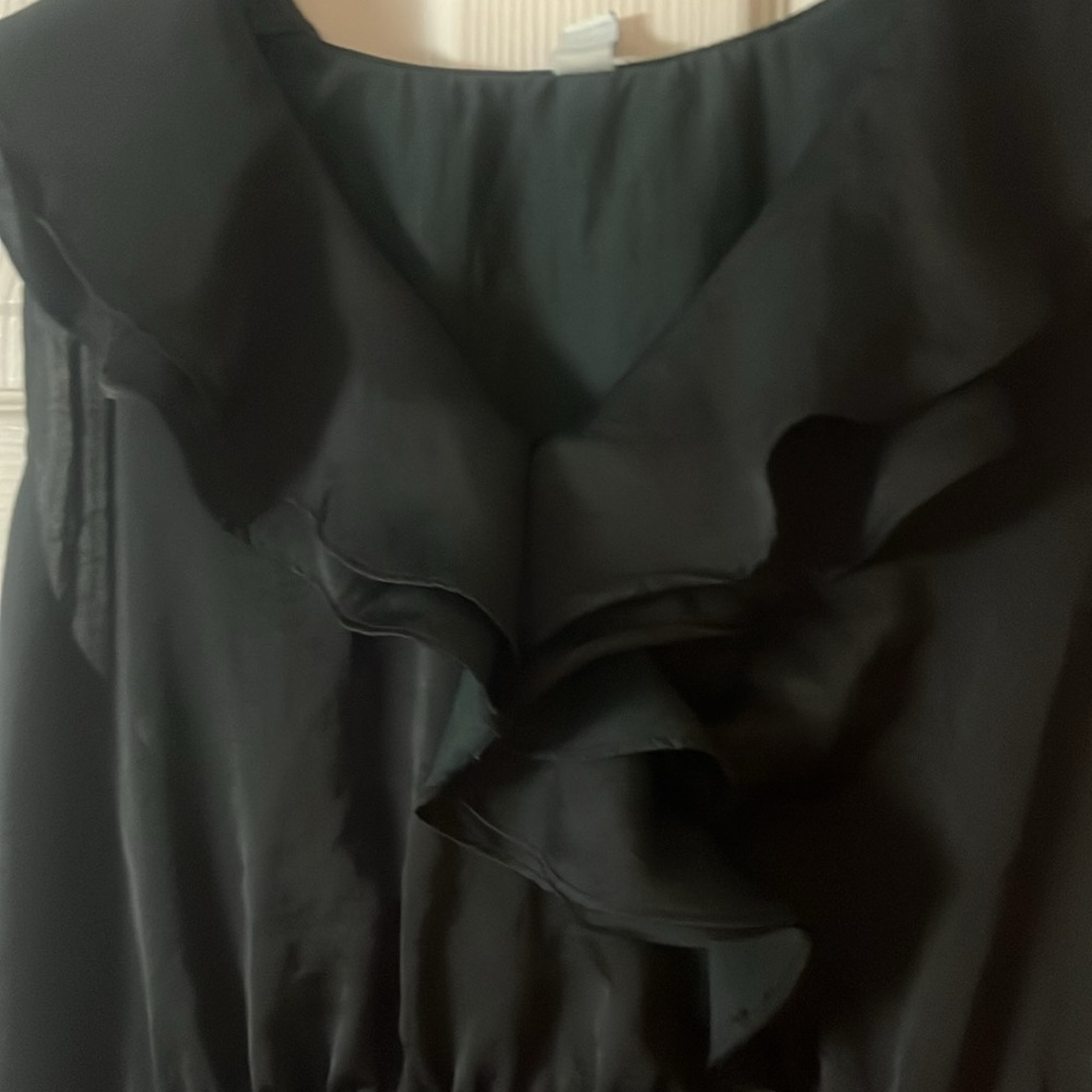 Old Navy Sleeveless Black Ruffle Dress with Pockets Size XL - Picture 3 of 8